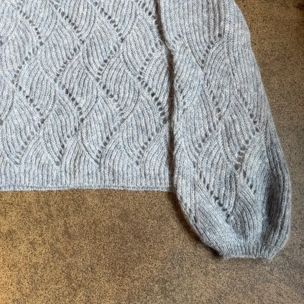 Lilla P Blue Knit Alpaca Blend Sweater - Picture 5 of 8